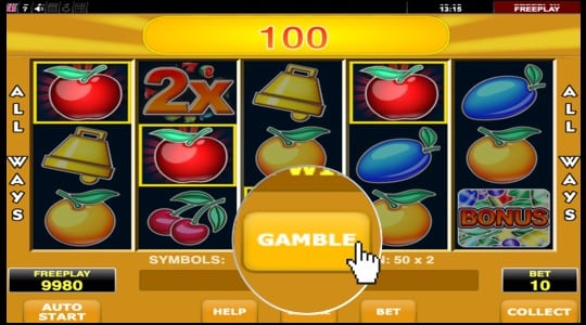 Winning combination? Use the 'Gamble' button