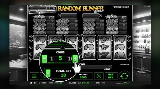 Set the number of coins