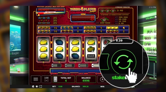 Press the spin button