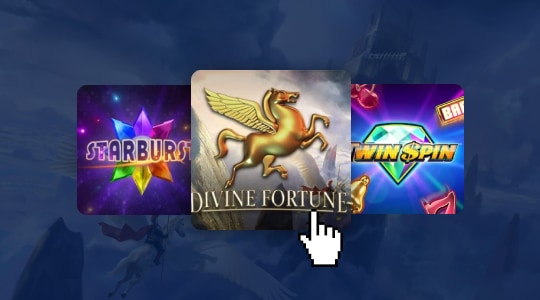 Open the Divine Fortune slot