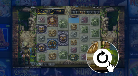 Press the spin button