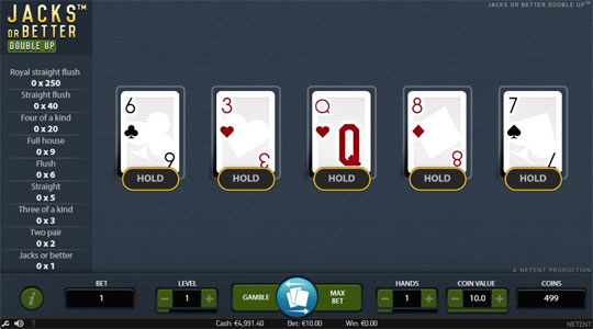 Press the deal button