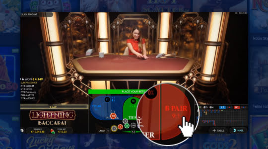 Choose your bonus bets