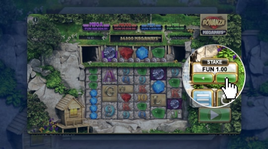 Determine the bet per spin