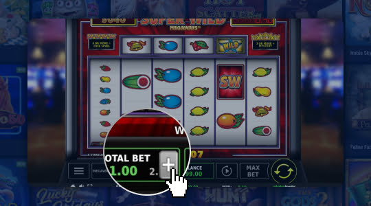 Step 1: bet per spin