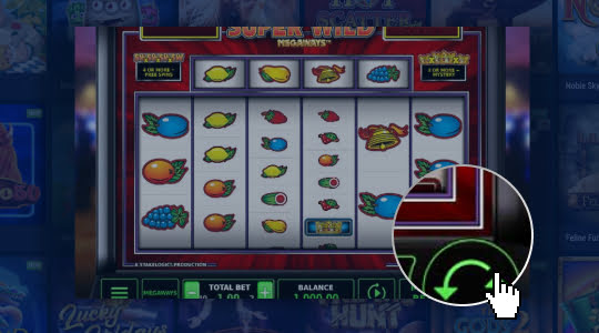 Step 2: Click on the spin button