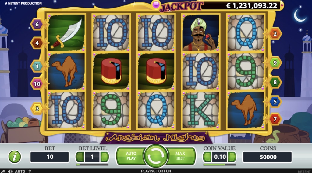 Rules of the game arabian nights slot