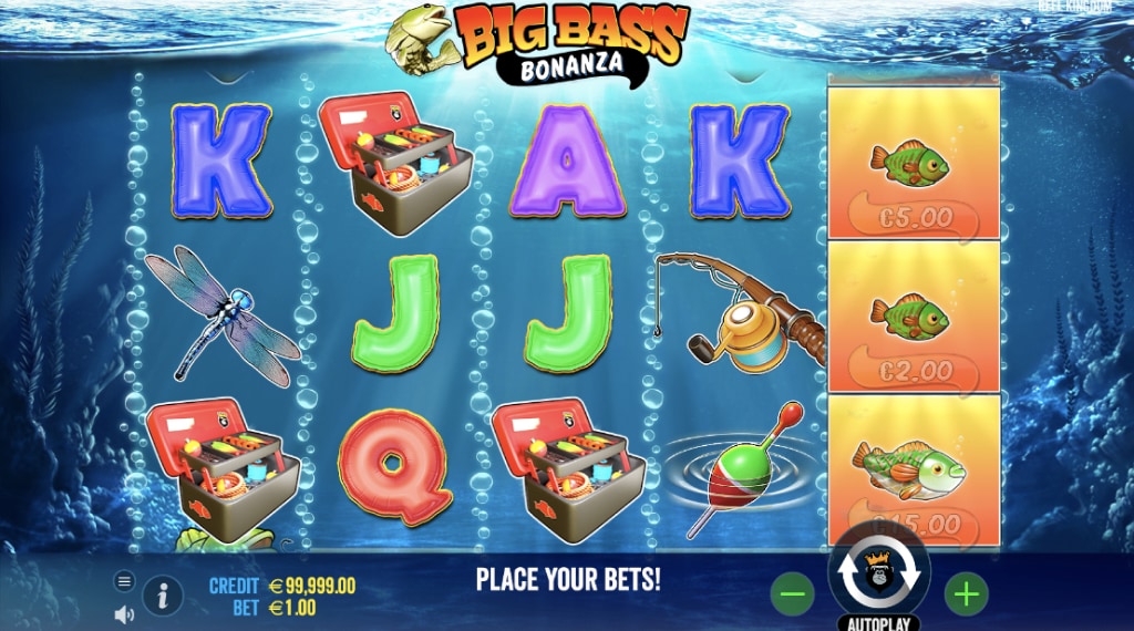 Big bass bonanza slot symbols