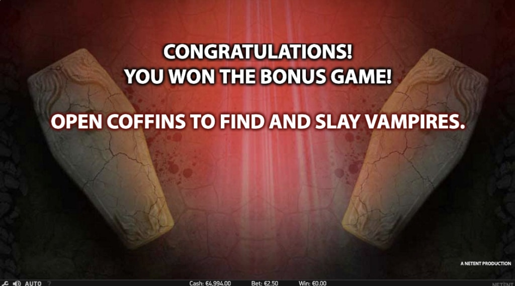 Bonus Game blood suckers slot