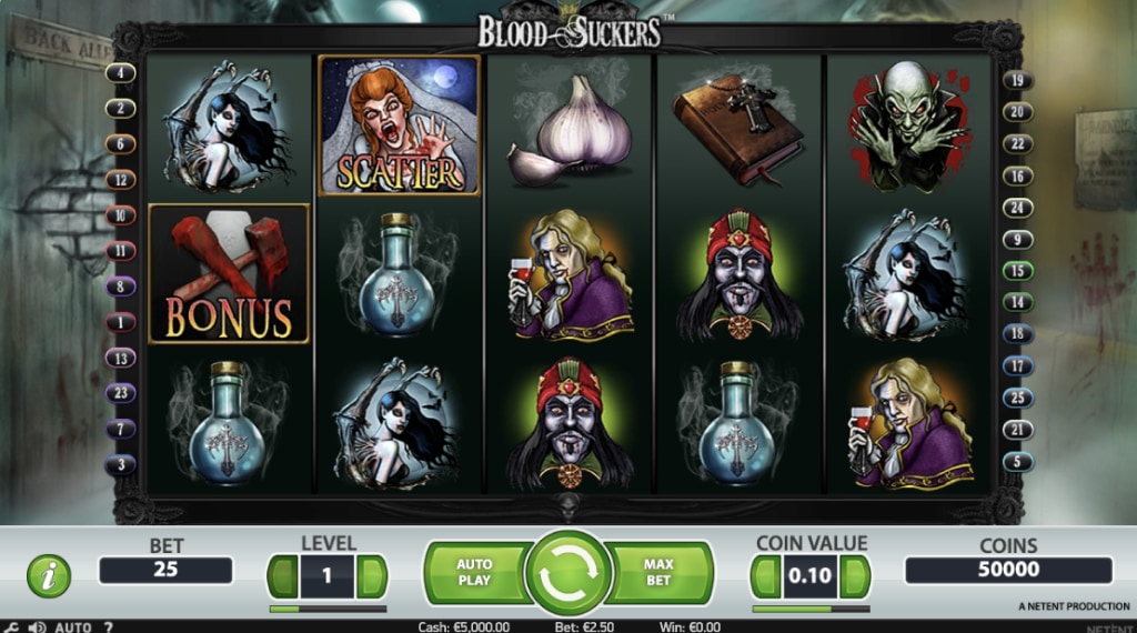Review of blood suckers slot