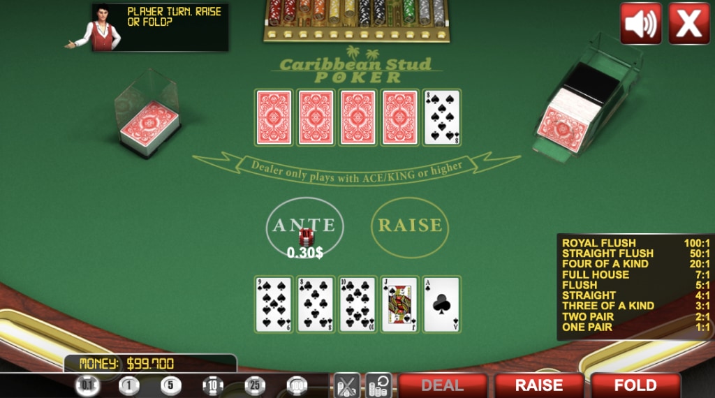 Rules of the game caribbean stud poker slot
