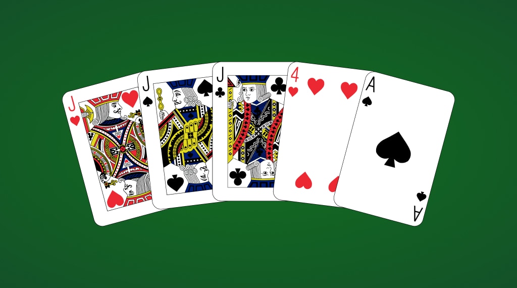 Three of a kind caribbean stud poker slot