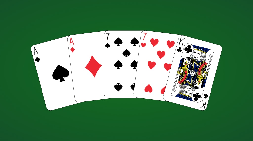 two pair caribbean stud poker