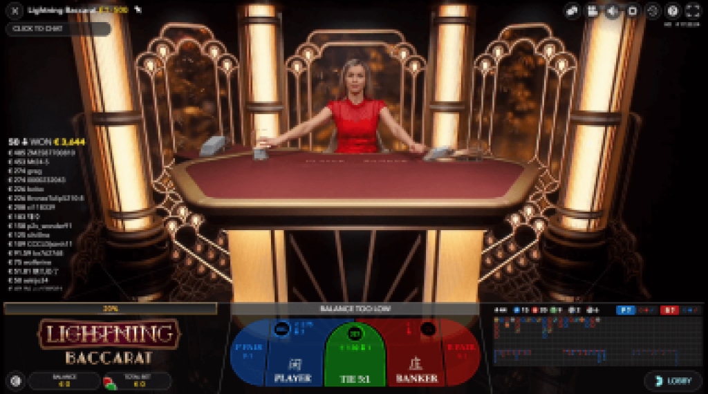 Rules of Lightning Baccarat