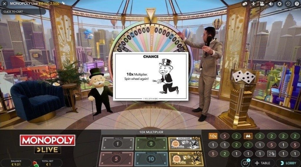 Bonus from Monopoly Live