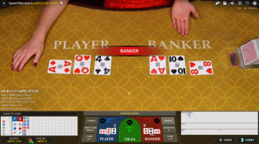Card values of Speed Baccarat