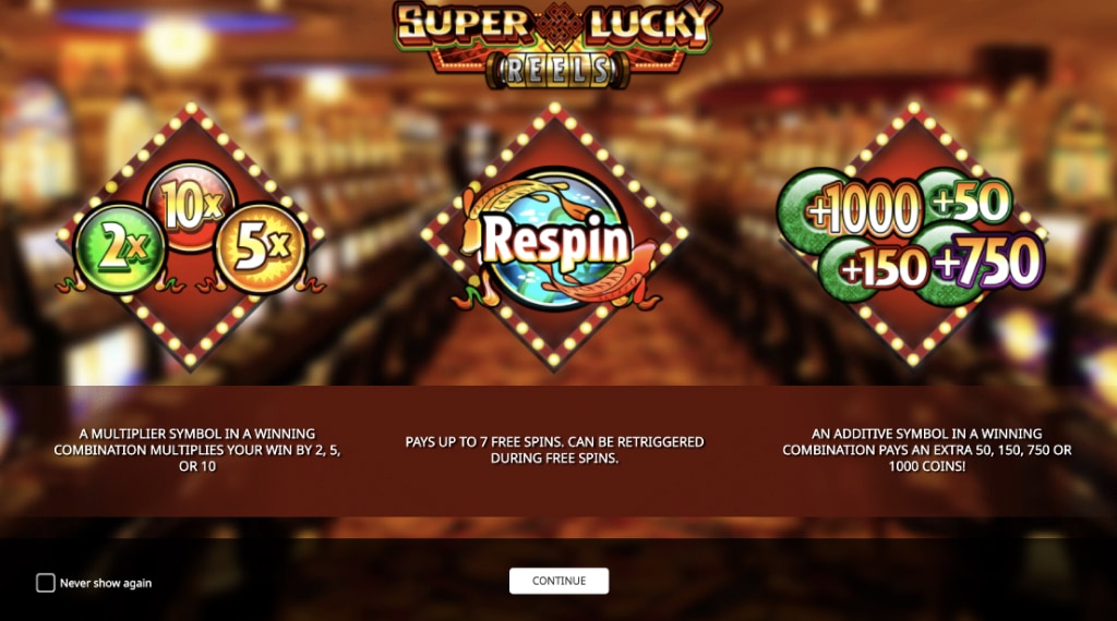 How does Super Lucky Reels work