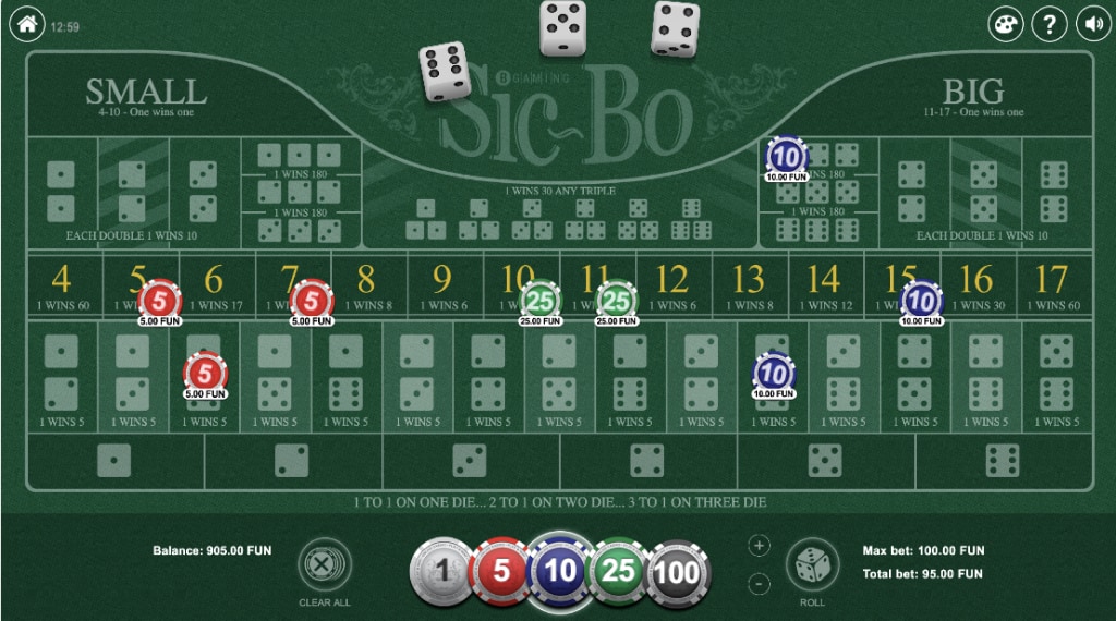 How to play sic bo slot