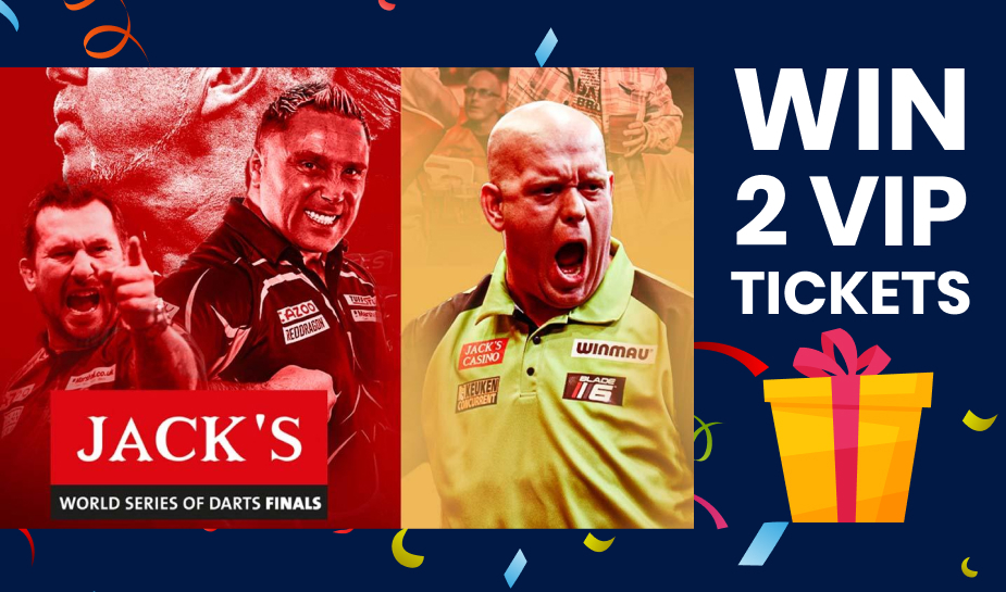 Win 2 VIP Tickets to the World Series of Darts Finals at Jack's Casino Online